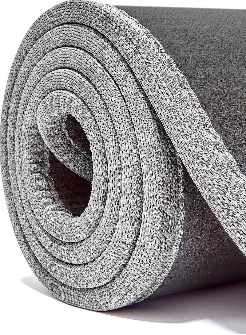 Fitness Yoga Mat with Carrying Strap and Non-Slip Textured Base - Cushioned Workout Mat for Home Gym, Floor Workouts, and Intense Exercises