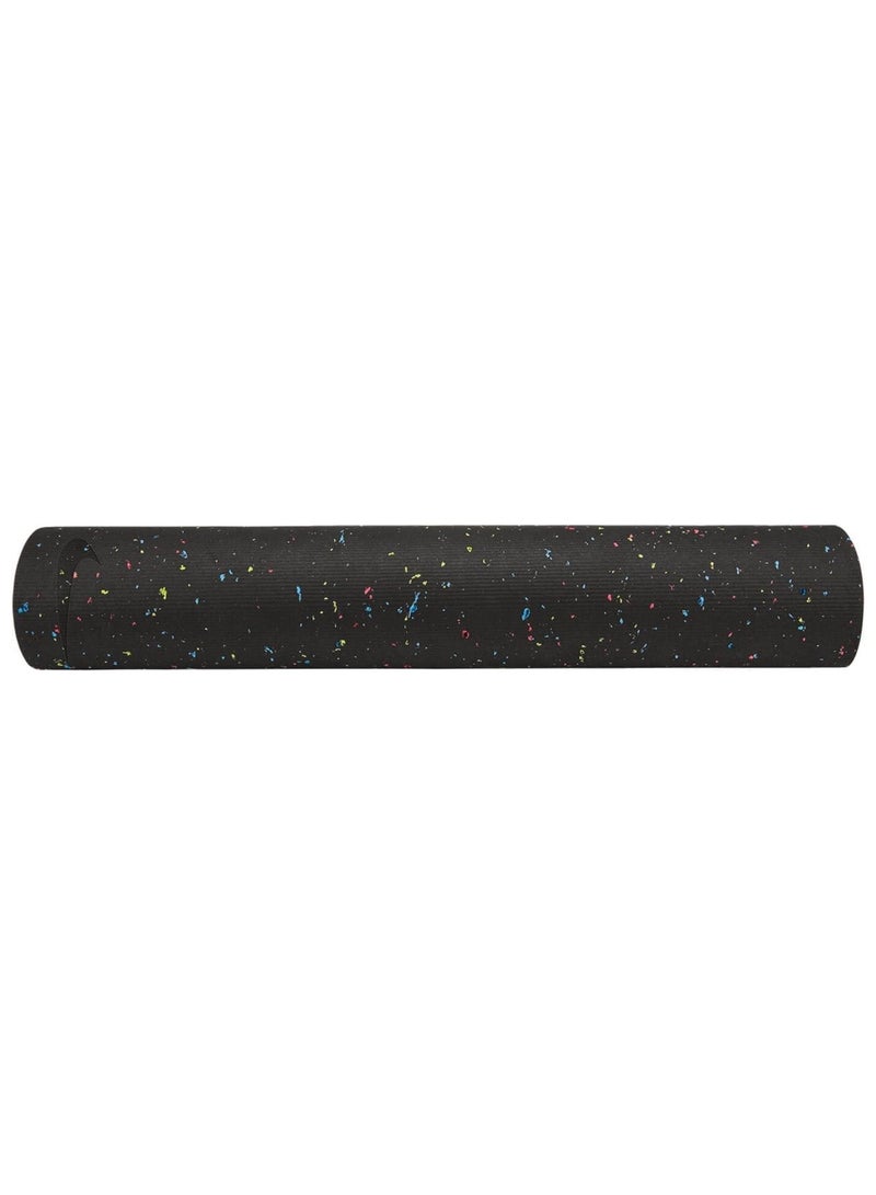 Move Yoga Mat (4mm) - Black Galaxy Paint Works Design, Lightweight, Maximum Grip, Anti-Odour Technology