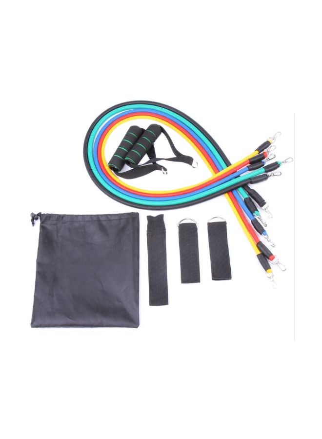 11-Piece Elastic Yoga Resistance Band Set