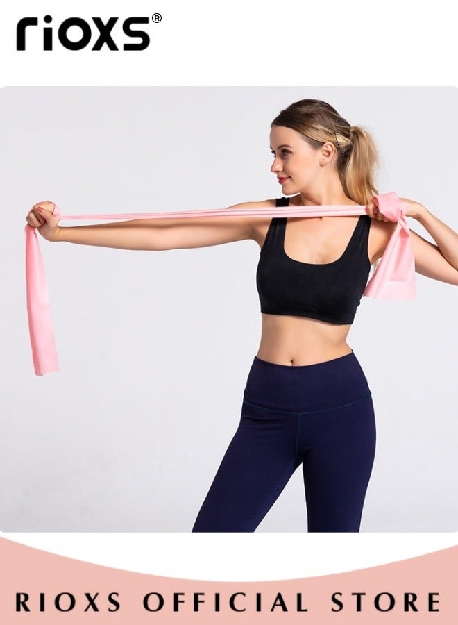 Yoga Pilates Kits-Non Slip Yoga Mat with 5 Pieces Stretch Strap,10mm Thick Exercise Mat,1500x150x0.35mm Stretching Band,For Pilates Yoga Workout,Home Gym Mat And Resistance Bands,With Carry Bag