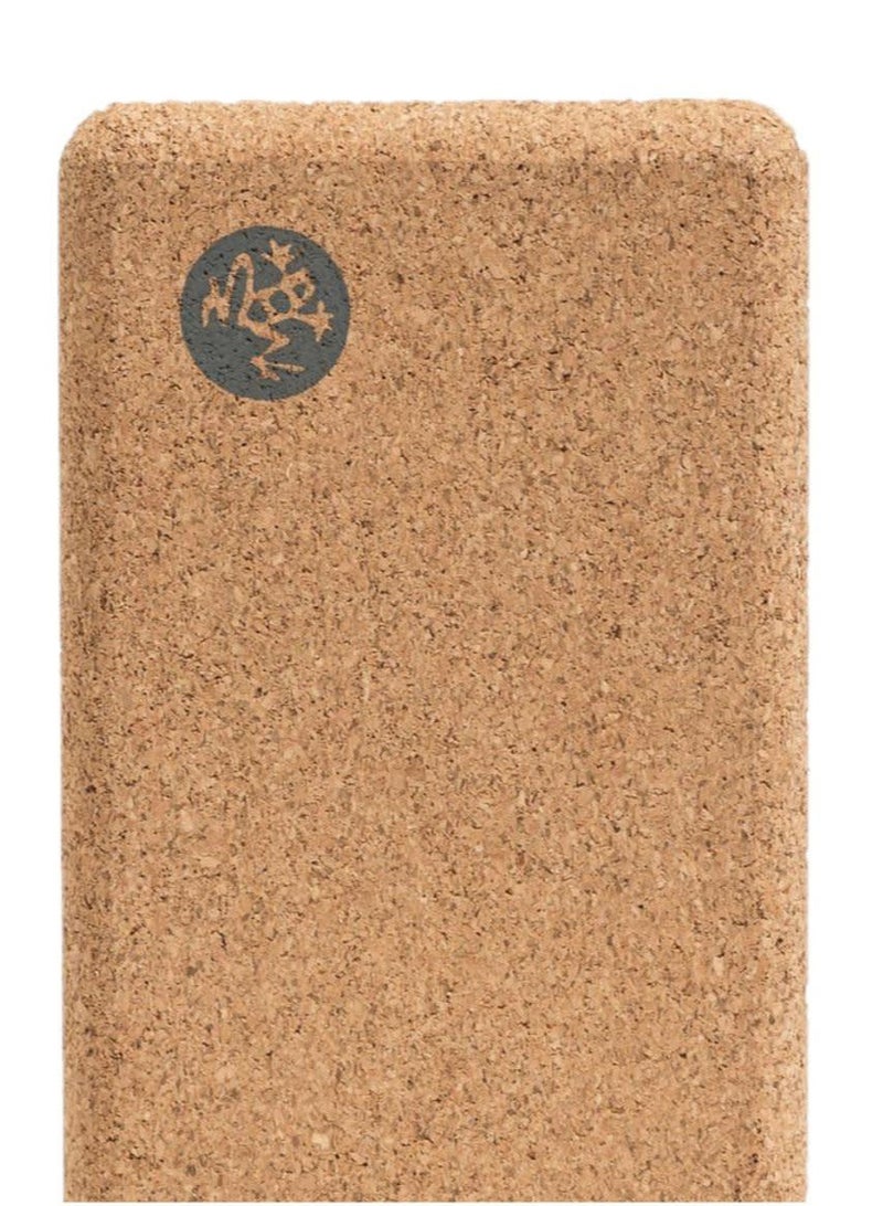 MANDUKA CORK BLOCK LEAN NATURAL 3 INCH