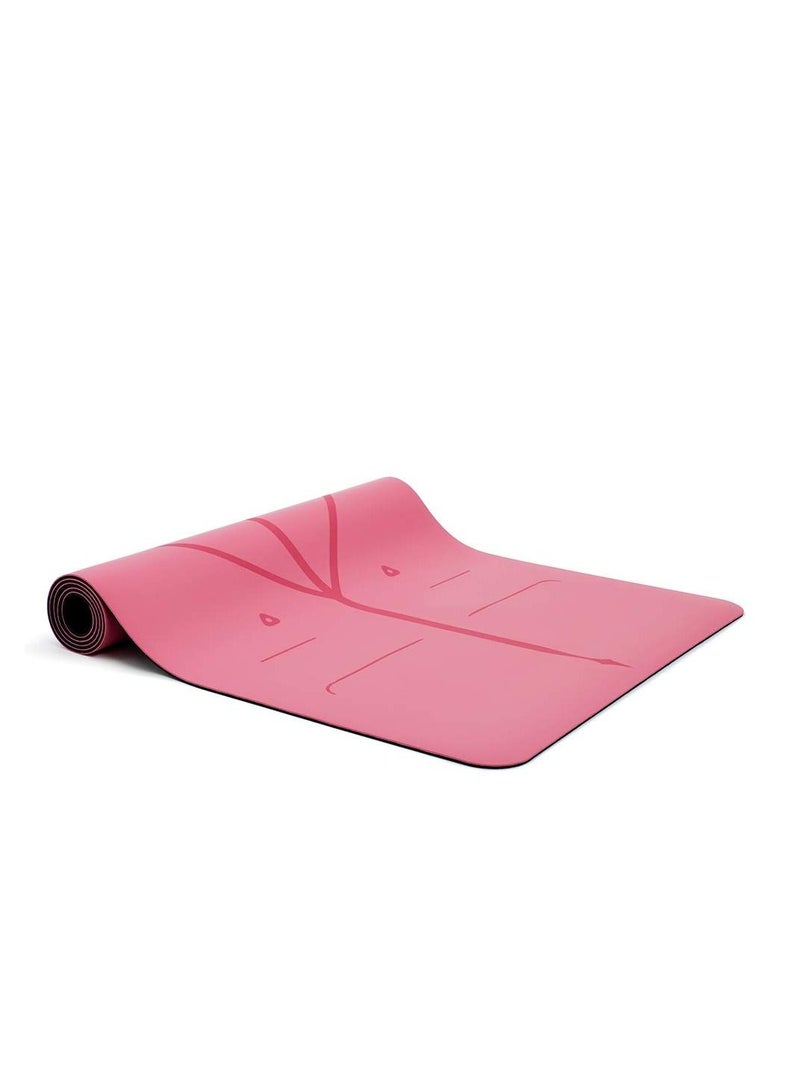 The World's Best Eco Friendly Non Slip Yoga Mat With The ORIGINAL Unique Alignment Marker System Biodegradable Mat Made With Natural Rubber  A Warrior Like Grip 183*68*0.5cm