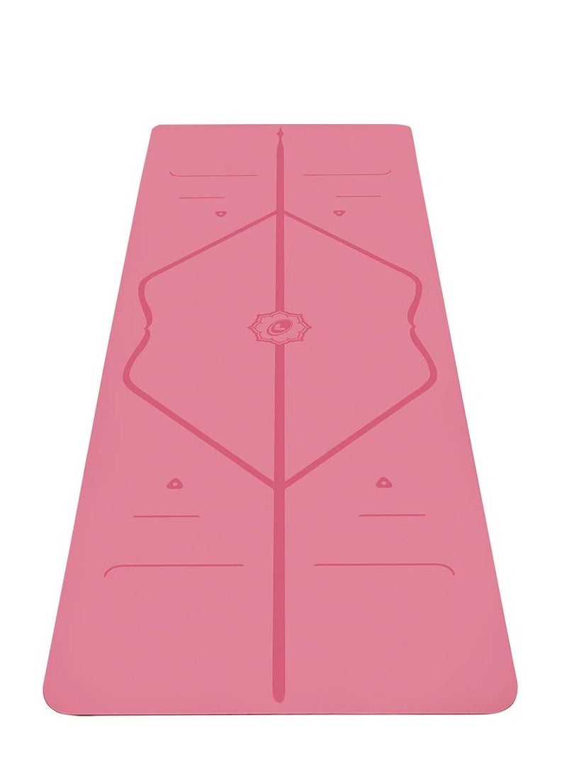 The World's Best Eco Friendly Non Slip Yoga Mat With The ORIGINAL Unique Alignment Marker System Biodegradable Mat Made With Natural Rubber  A Warrior Like Grip 183*68*0.5cm