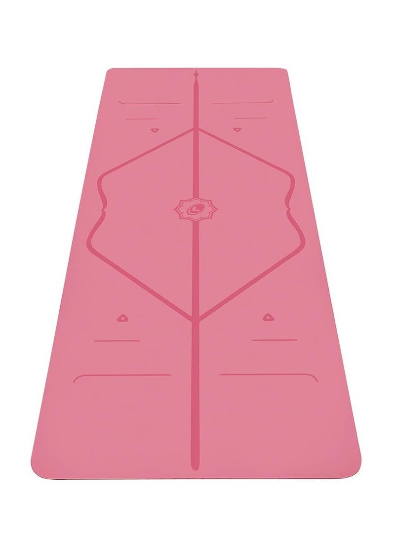 The World's Best Eco Friendly Non Slip Yoga Mat With The ORIGINAL Unique Alignment Marker System Biodegradable Mat Made With Natural Rubber  A Warrior Like Grip 183*68*0.5cm