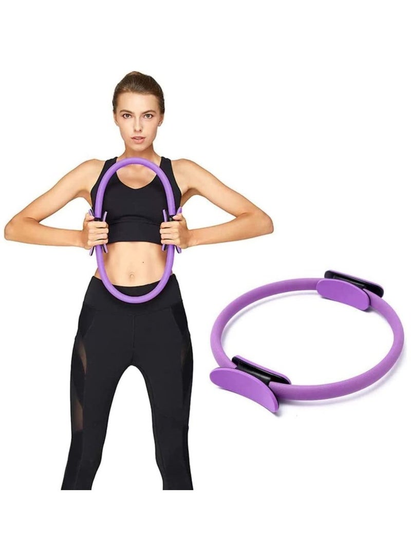 Pilates Ring Comfortable Handle Non-Slip Durable Sport Training For Women Fitness Kinetic Resistance Circle Yoga