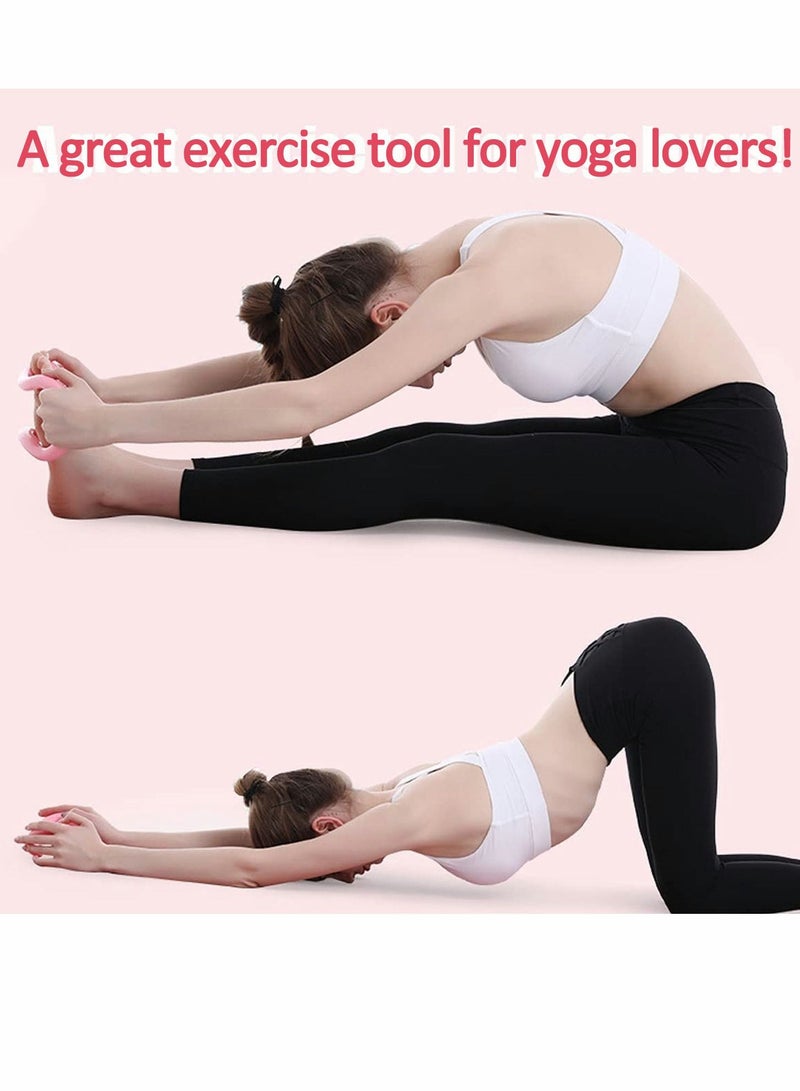 Yoga Ring Pilates Training 3 Pieces Stretch for Relax Back and Leg Home Workouts Gym Stretches Strengthen Chest Thighs Arms Core