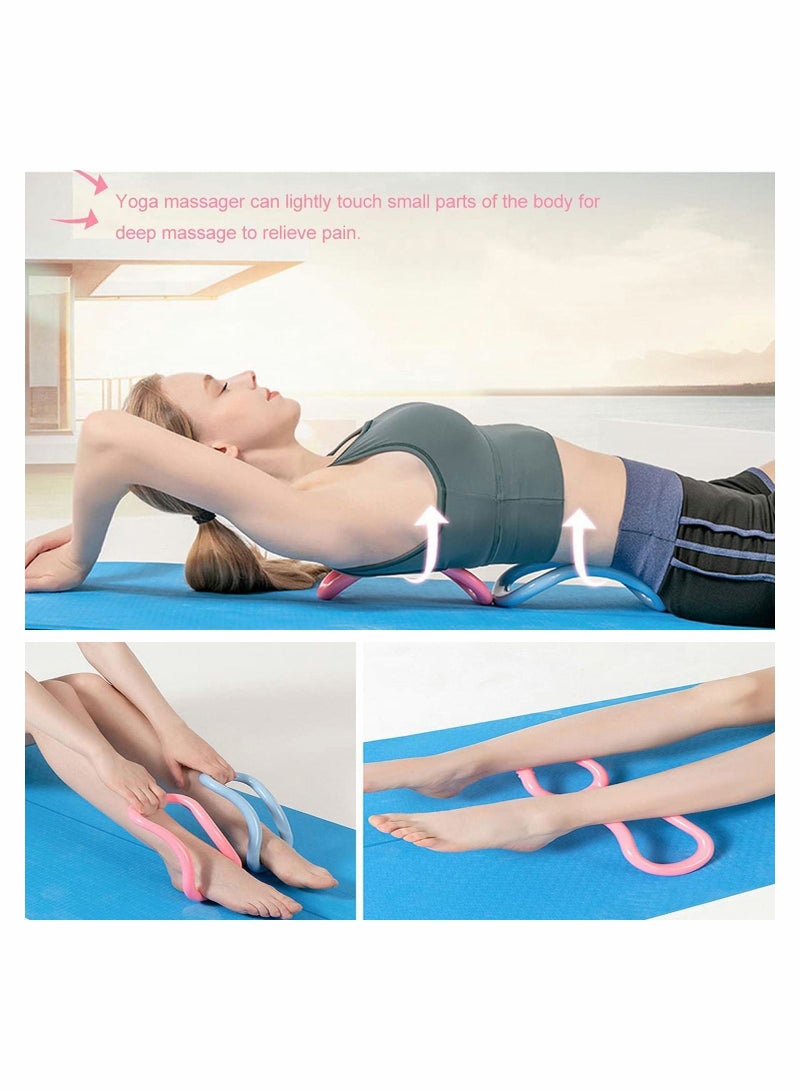 Yoga Ring Pilates Training 3 Pieces Stretch for Relax Back and Leg Home Workouts Gym Stretches Strengthen Chest Thighs Arms Core