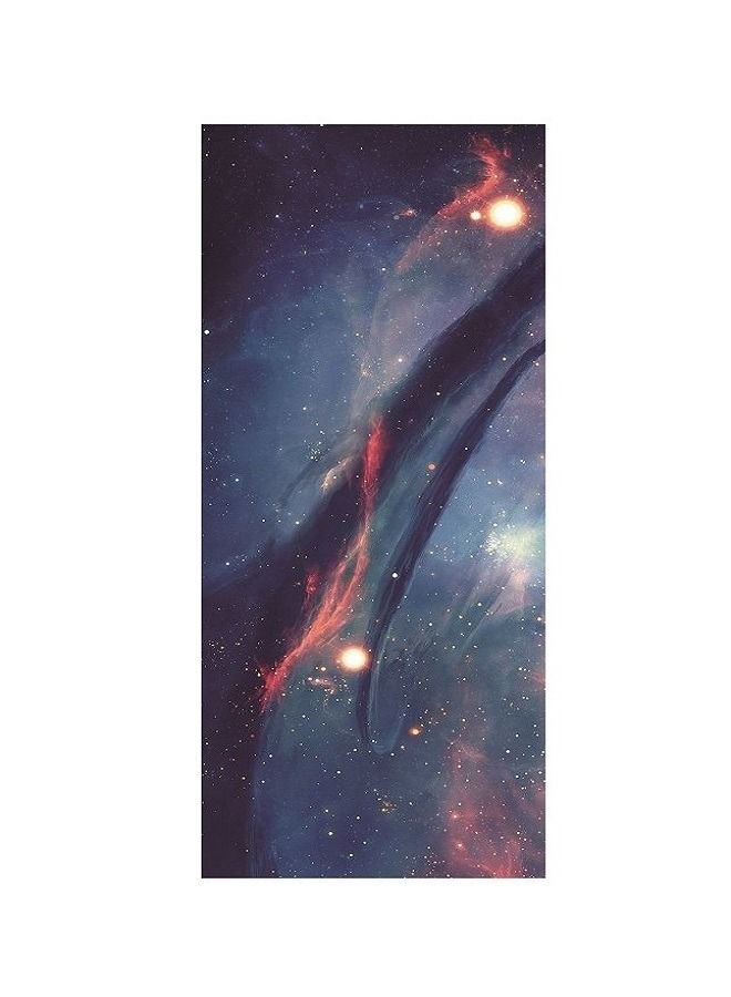 High Quality Natural Rubber Yoga Mat With Space Nebula Pattern Anti Slip Fits All Your Exercises