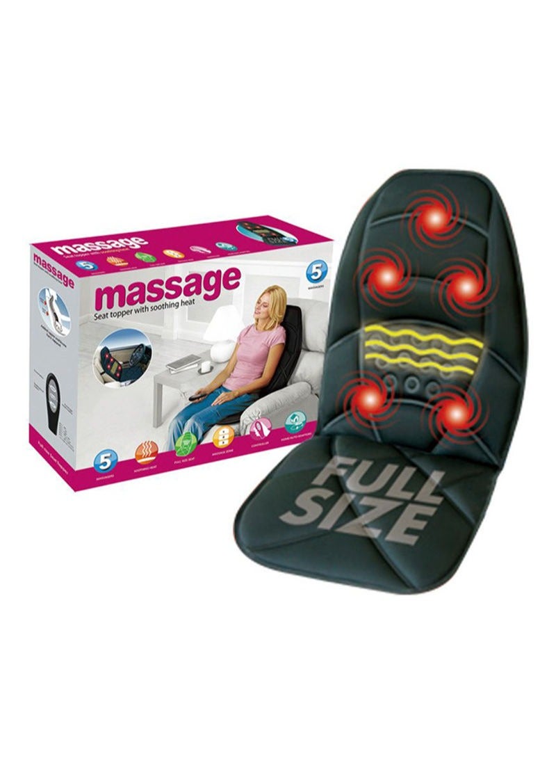 5 Massager Seat Topper with Adjustable Lumbar