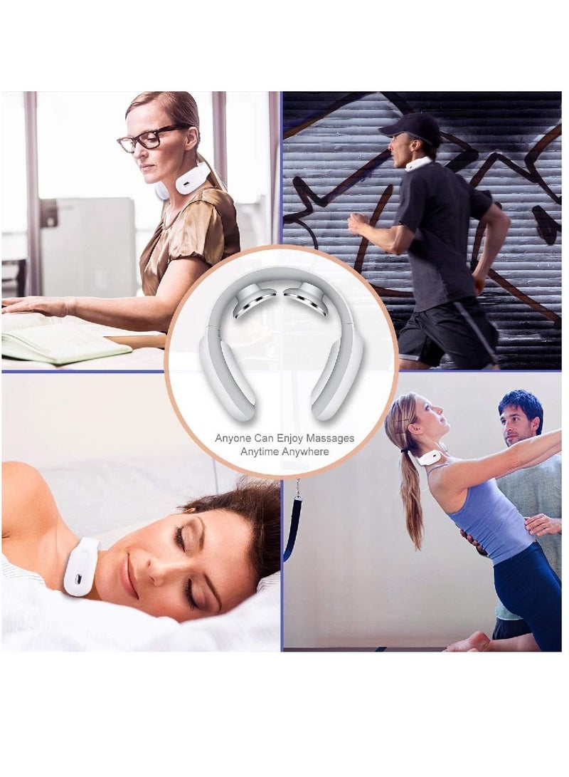 Intelligent Neck Massager With 3 Modes 15 Levels Remote Controller Portable Cordless Neck Massage Relax For Men Women