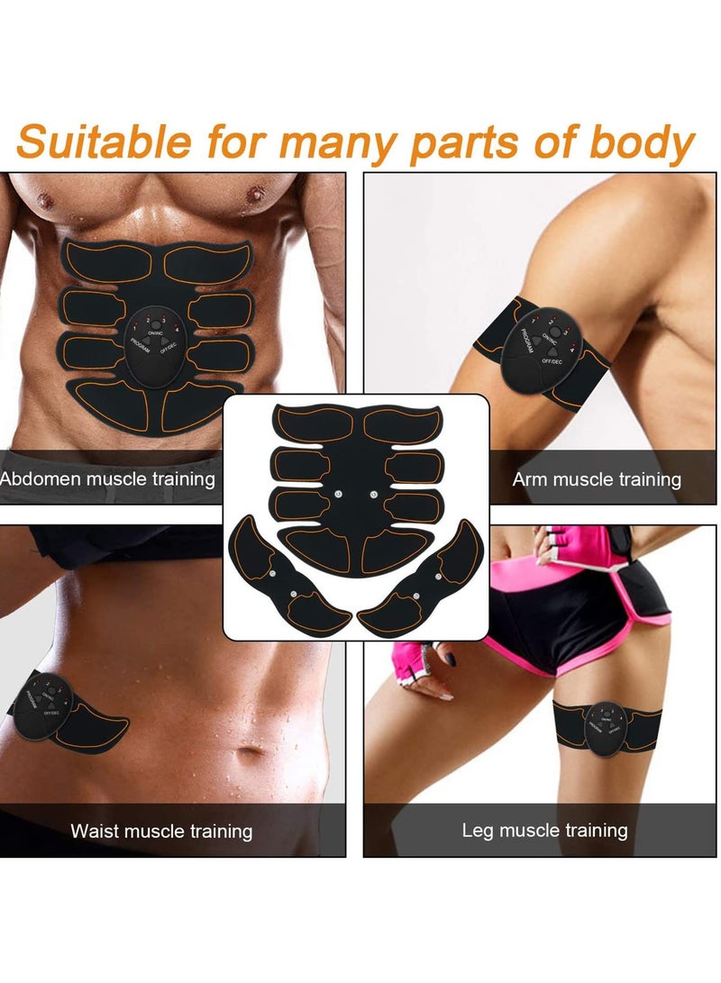 EMS Training Device, Abdominal Muscle Trainer, Muscle Stimulator Abdominal Trainer, Portable Muscle Stimulator, for Abdomen, Arm, Leg Fitness Training Gear