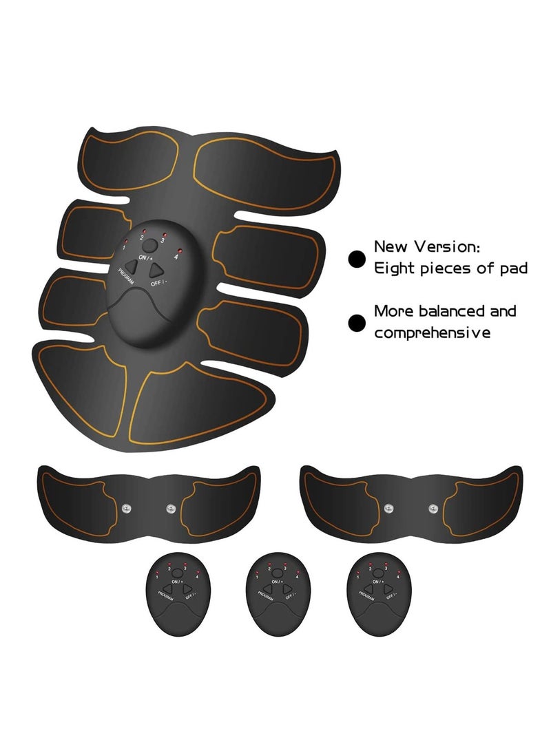 EMS Training Device, Abdominal Muscle Trainer, Muscle Stimulator Abdominal Trainer, Portable Muscle Stimulator, for Abdomen, Arm, Leg Fitness Training Gear