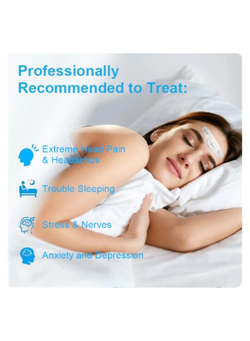 SYOSI Dreamate TENS, Electric Intelligent Relief Headache Sleep Instrument, Microcurrent Migraine Sleep Aid Massager, Relieves Headaches, Migraines, Dizziness, Discomfort Caused By Overwork