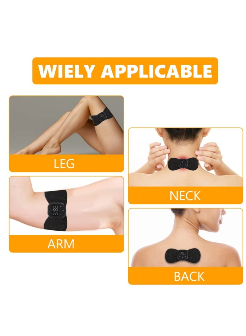 Mini cervical massage EMS massage portable electric wireless Tens machine is used for muscle pain relief and muscle relaxation stickers