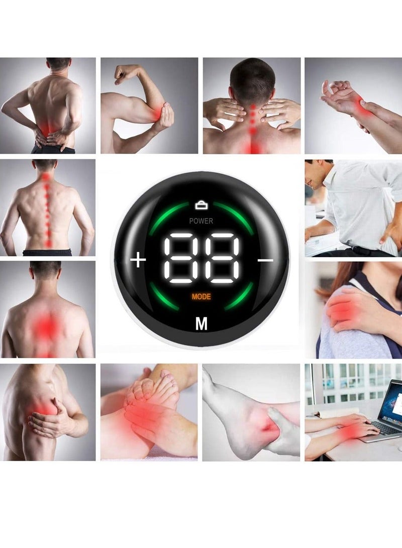 Tens EMS Electronic Sports Muscle Stimulator, Portable Toning Machine, Dual Channel Pulse Massager with10 Modes 39 Level for Abs, Back, Legs, Arms