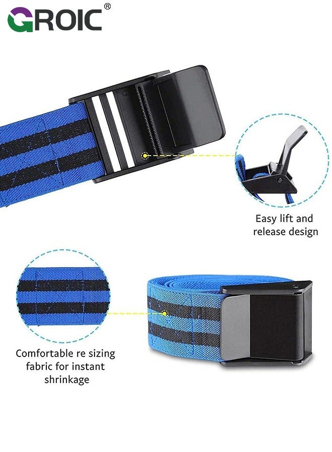 2 Pack BFR Bands Blood Flow Restriction Bands, BFR Fitness Occlusion Bands for Bicep Legs Weightlifting Powerlifting Training Gym, Adjustable Exercise Muscle Growth Obstruction Bands