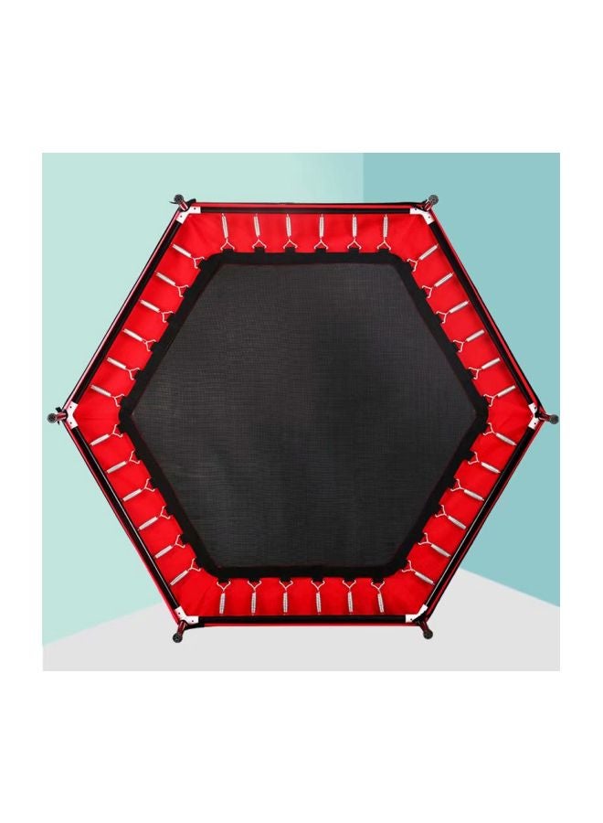 Trampoline With Safety Enclosure Net Jumping Mat 157x120x157cm