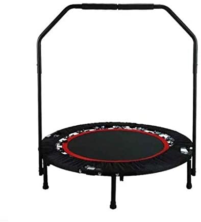 Fitness Workout Mini Rebounder Trampoline with Adjustable Handrail 80 x 40cm