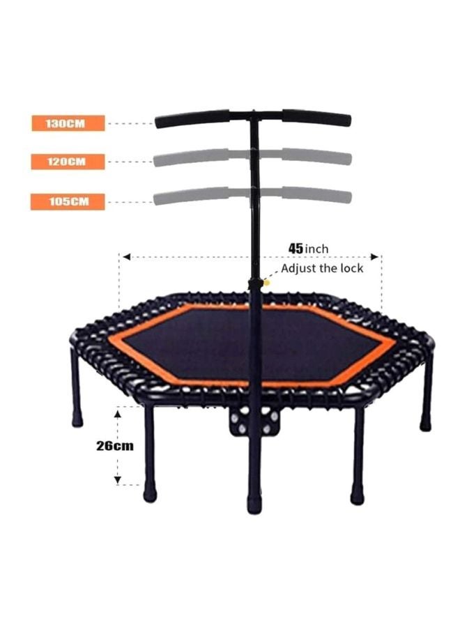 Foldable Armrest Indoor Trampoline 105x115x6.5cm