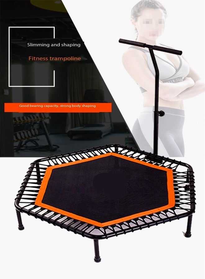 Household Foldable and Portable Silent Jumping Aerobic Exercise Fitness Armrest Indoor Sports Trampoline