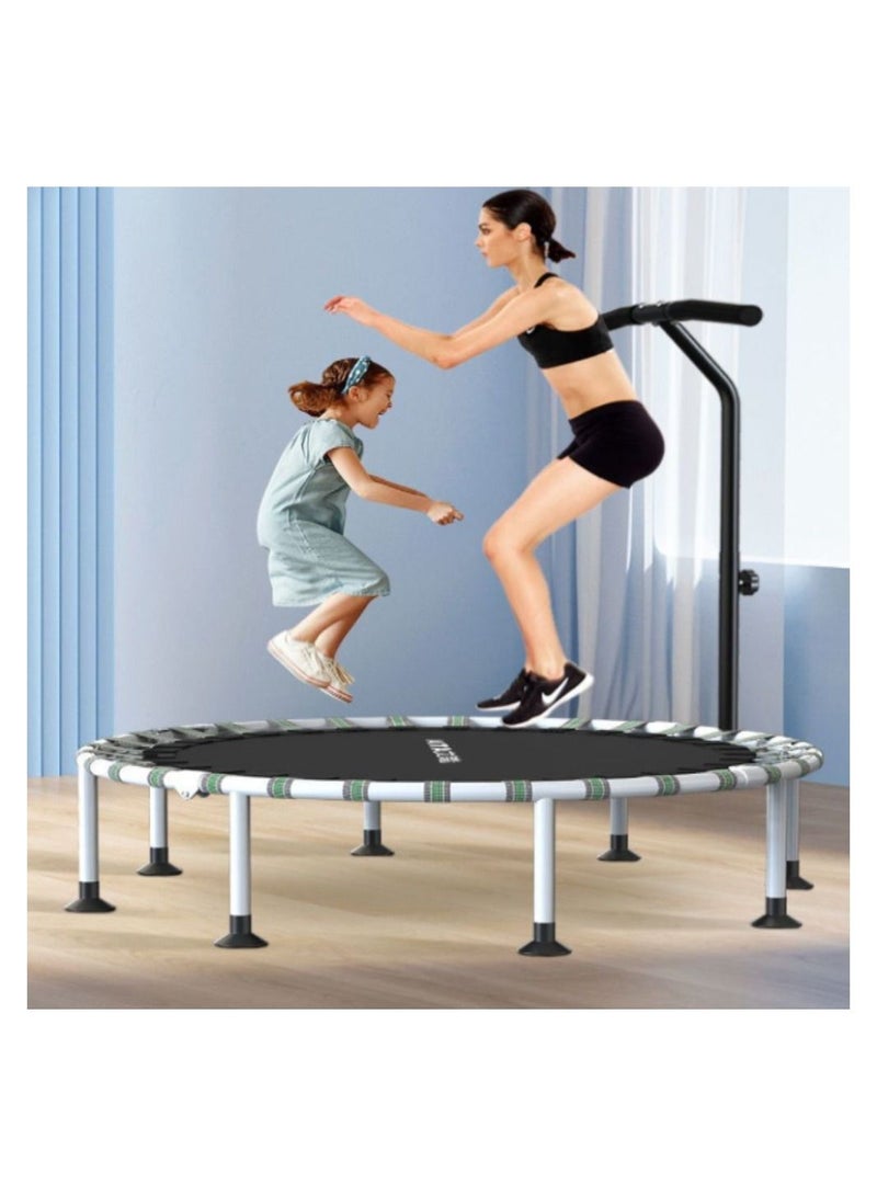 Home Exercise Indoor Trampoline Gym Exercise Folding Trampoline Weight Loss Exercise Jump Bed 40inch with Handrails