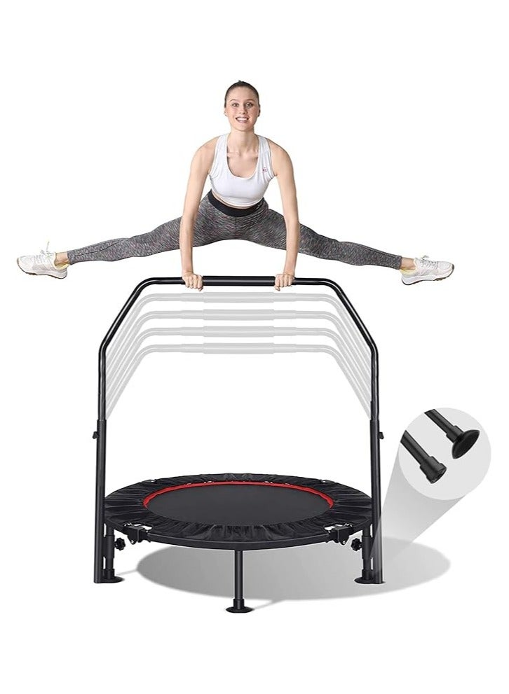 Adult Mini Trampoline 40 inc Include Handle Foldable Indoor Trampoline for Sports and Weight Loss