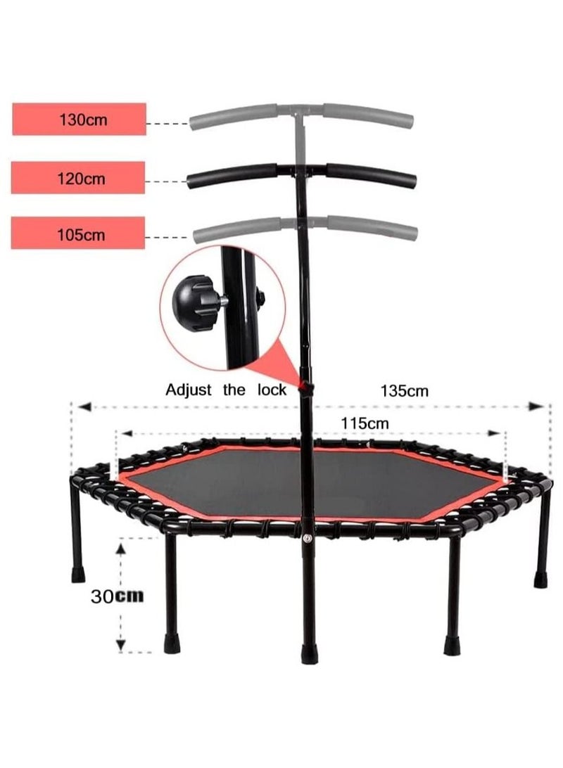 45 Inch Adult Trampoline Safety Stretch Hexagonal Trampoline