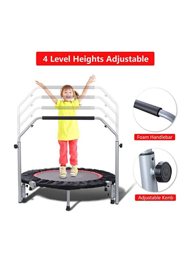 Foldable Exercise Trampoline With Armrest 40x26cm