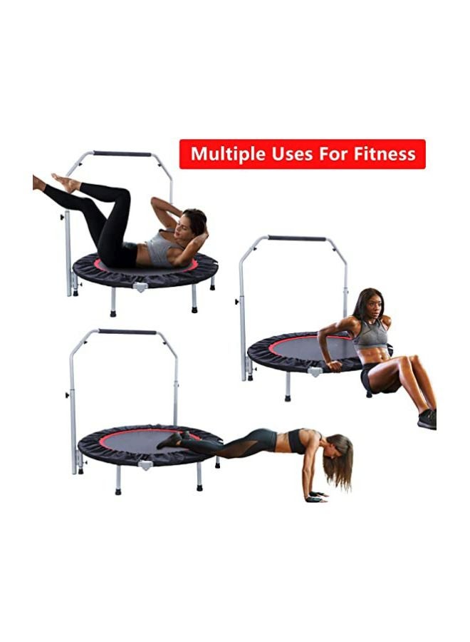 Foldable Exercise Trampoline With Armrest 40x26cm