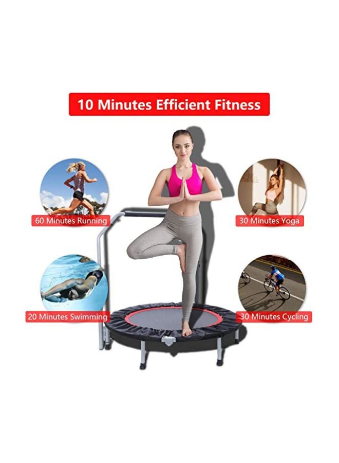 Foldable Exercise Trampoline With Armrest 40x26cm