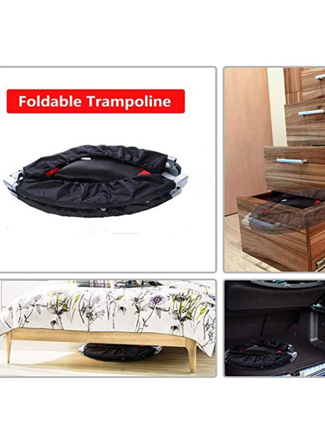 Foldable Exercise Trampoline With Armrest 40x26cm