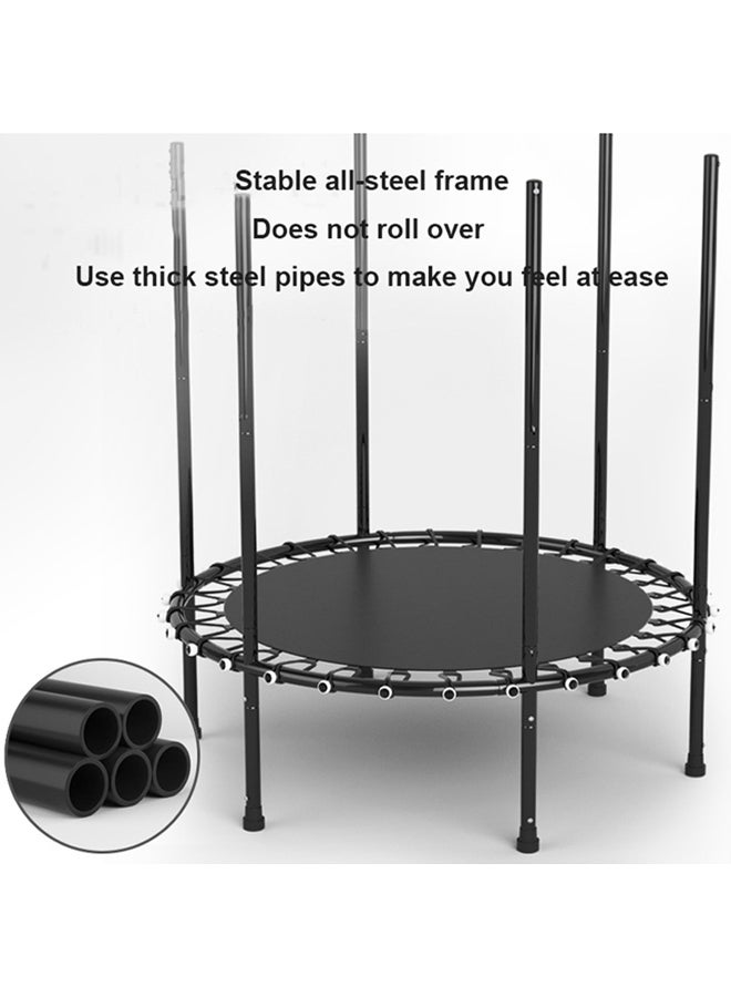 5.5feet Indoor Trampoline With Safety Net 140X140X160cm