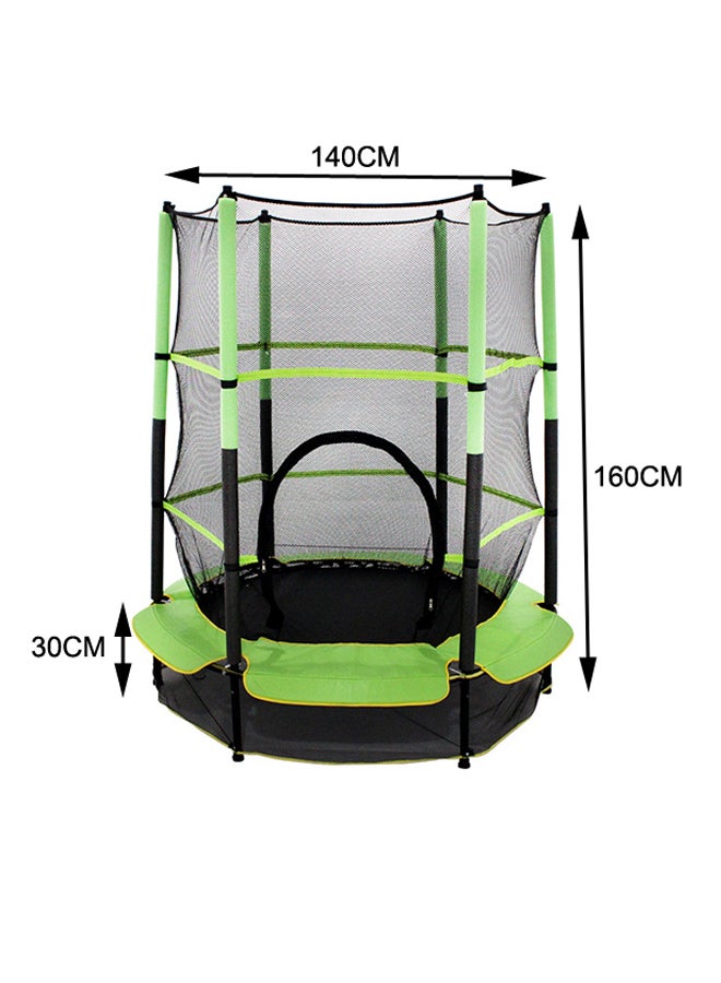 5.5feet Indoor Trampoline With Safety Net 140X140X160cm