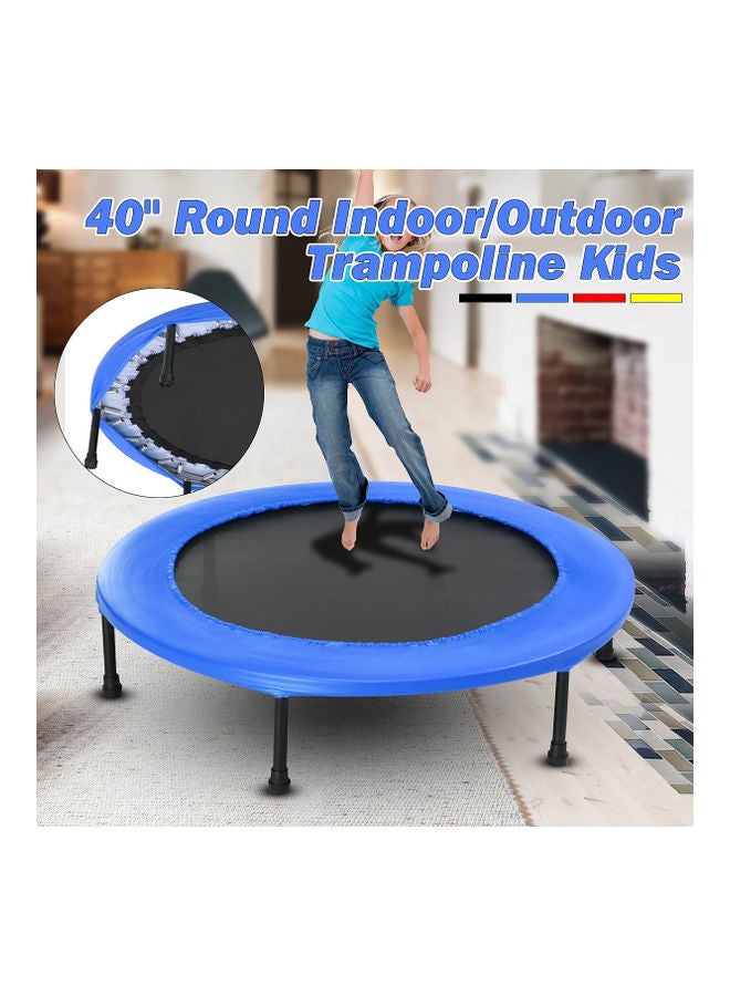 H PRO Trampoline for Kids & Adults | Outdoor and Indoor 40 Inch Trampoline | Rebounder Trampoline for Fitness, Exercise and Workout Comes in Blue 40inch