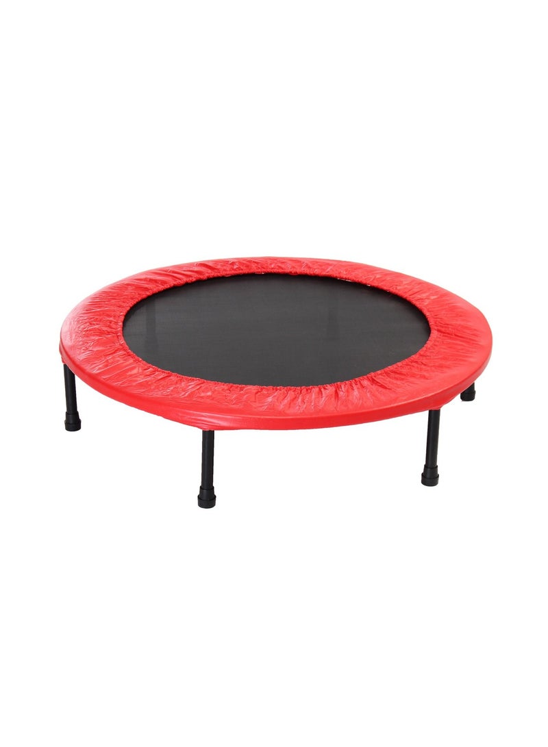 H PRO Mini Trampoline For Kids And Adults| Unisex Child Jump Trampoline| 40 Inch Exercise Trampoline| Fitness Rebounder-Red