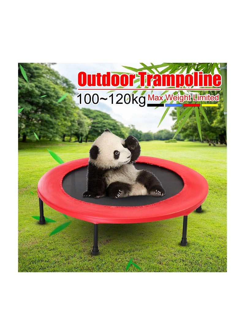 H PRO Mini Trampoline For Kids And Adults| Unisex Child Jump Trampoline| 40 Inch Exercise Trampoline| Fitness Rebounder-Red