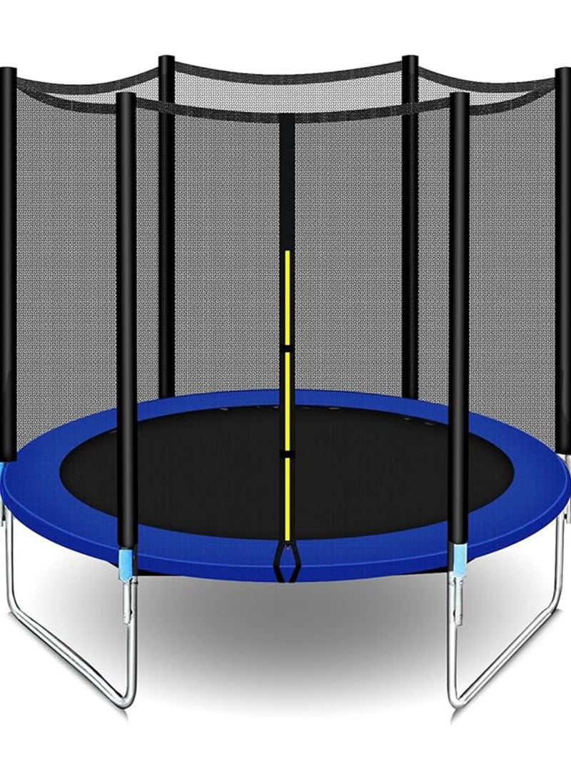 Trampoline For Kids with Safety Fence Protection Net Fitness Bounce Net Outdoor Jumping Bed Parent-child Game Fitness Equipment 6FT