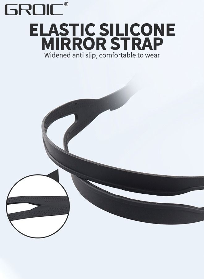 5-PCs Adults Swim Set Including Swim Goggles, Swimming Caps, Ear Plug, Nose Clip and Storage Box, Anti Fog Swim Goggles with Silicone Nose Clip Ear Plugs No Leaking for Adults