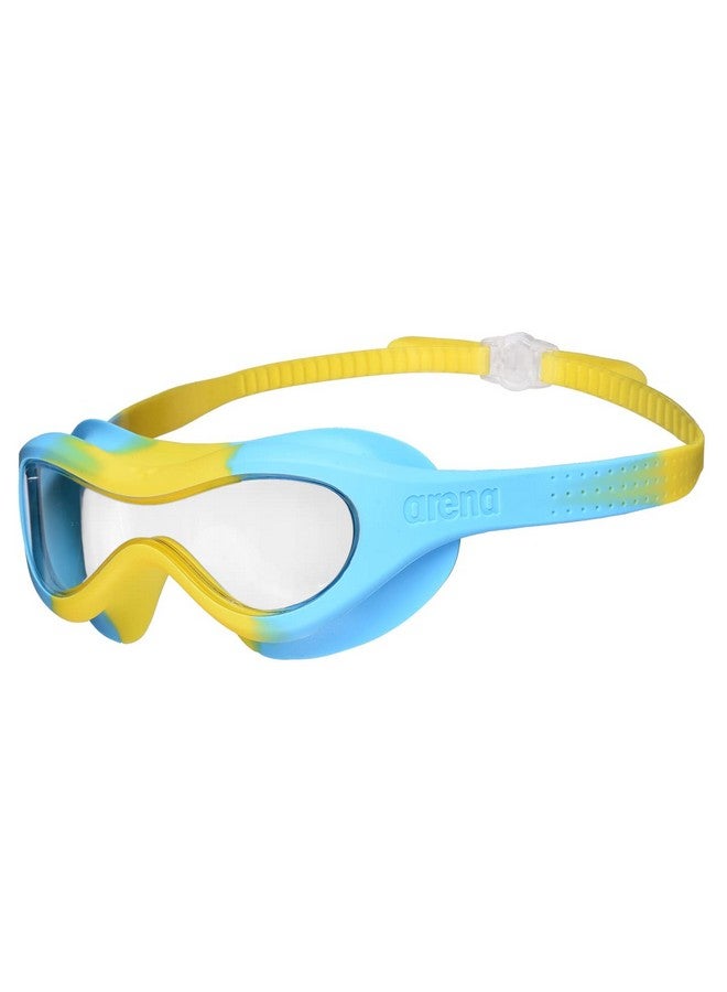 Unisex Kids Spider Swim Mask Goggles For Boys And Girls Aged 2 5 Wide View Snug Fit Great For Summer Clear/Yellow/Light Blue