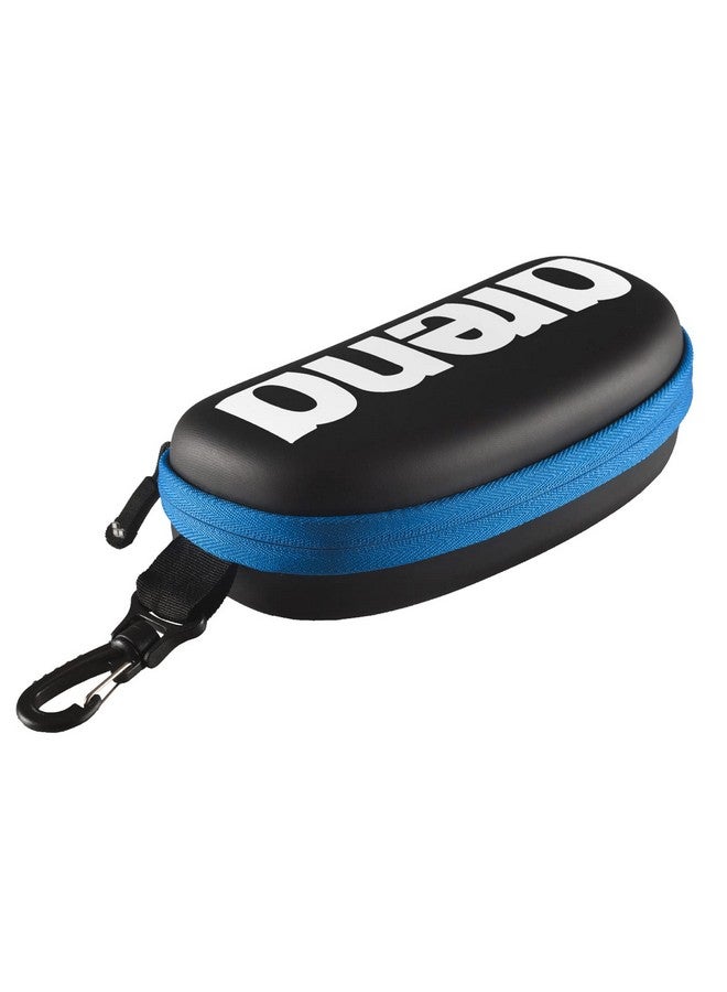 Unisex Swim Goggle Case For Swimming Goggles Hardcover Protective Carrying Case With Clip Black/White/Royal