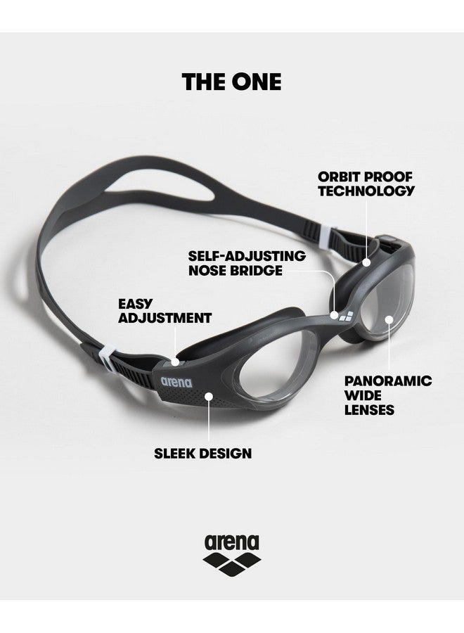 Unisex Adult The One Swim Goggles For Men And Women Watertight Fit Orbitproof Seals Antifog Coated Nonmirror Lens, Smoke;Grey;Black