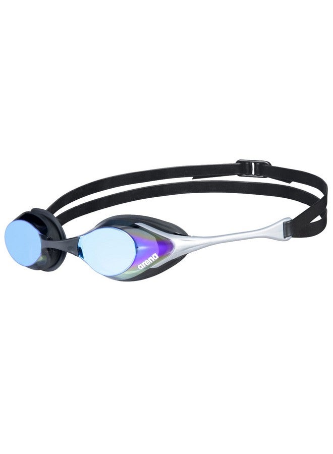 Cobra Mirror And Nonmirror Swim Goggles For Men And Women,Blue ; Silver