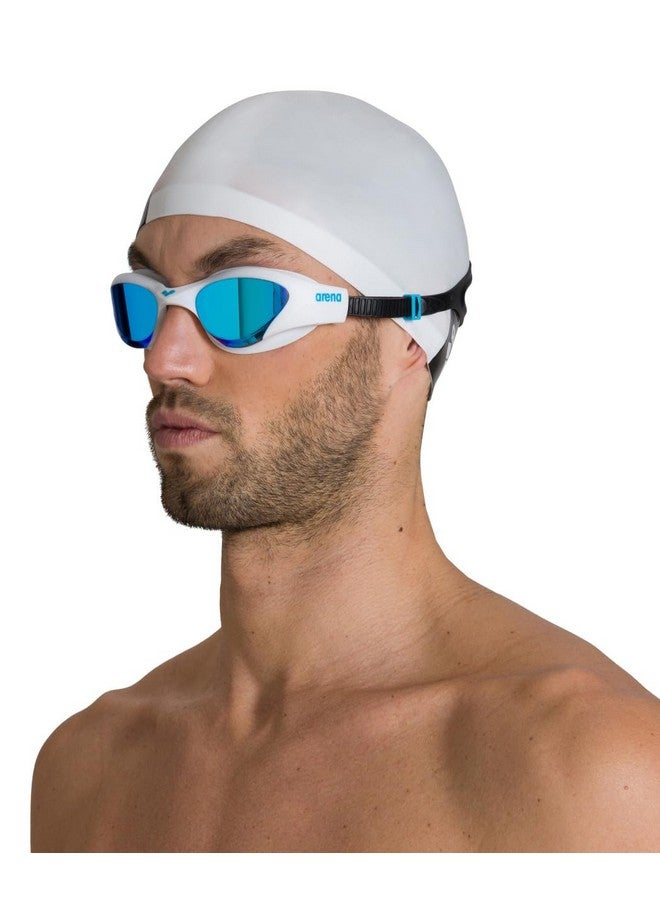 Unisex Adult The One Swim Goggles For Men And Women Watertight Fit Orbit Proof Seals Anti Fog Coated Mirror Lens Silver/Black/Black