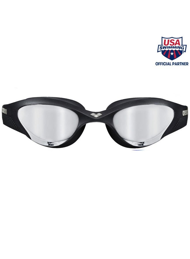 Unisex Adult The One Swim Goggles For Men And Women Watertight Fit Orbit Proof Seals Anti Fog Coated Mirror Lens Silver/Black/Black