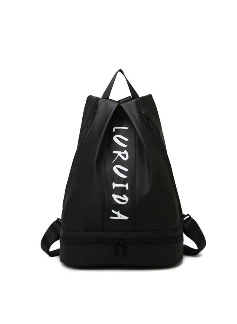 Short light travel training exercise dry and wet separation fitness bag female swimming waterproof