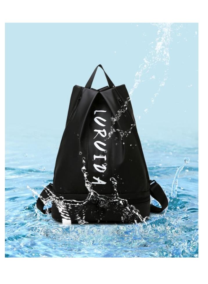 Short light travel training exercise dry and wet separation fitness bag female swimming waterproof
