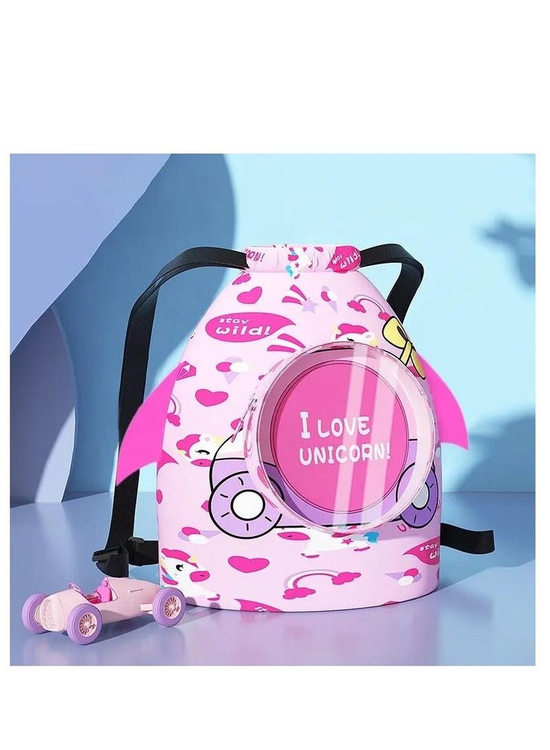 Children's Dry and Wet Separation Swimming Bag Portable Drawstring Backpack Waterproof Gym Sports Pool Beach Gear