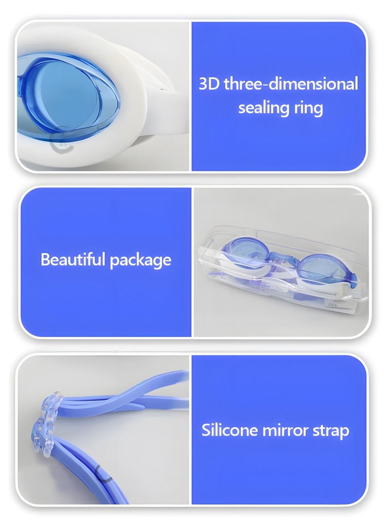 Swimming Backpack for Kids,Kids Swim Cap with Swimming Goggles Nose Clip Earplug and Storage Bag,Children's Swimming Suit