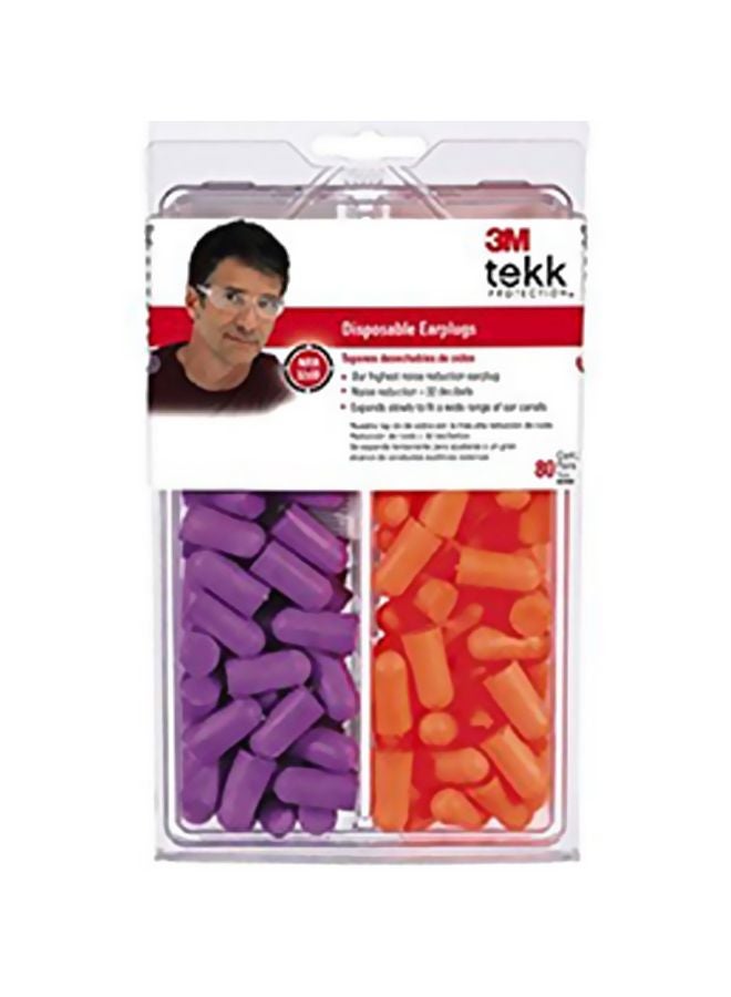 Pair Of 80 Disposable Earplugs