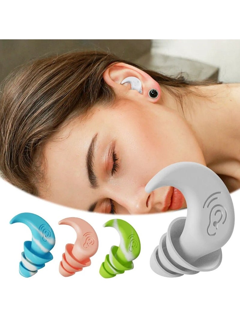 Ear Plugs, High Fidelity Reusable Silicone Noise Cancelling Earplugs, Soft Silicone Reusable Earplugs For Swimming, Sleeping, Diving, Noise Sensitivity & Flights, Green